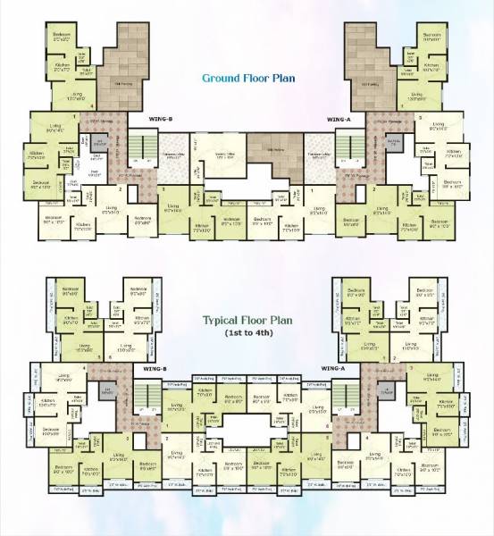  enclave Building No 2 Wing A And Wing B Cluster Plan