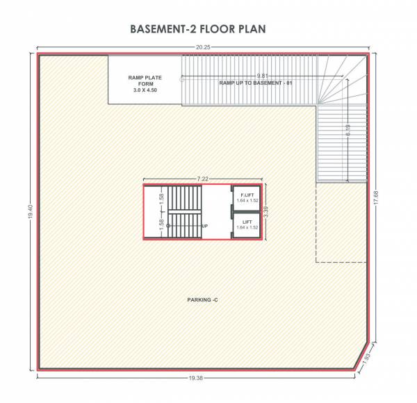 Tower A Cluster Plan For 2nd Basement parshwa-hiya-harmony Tower A Cluster Plan For 2nd Basement