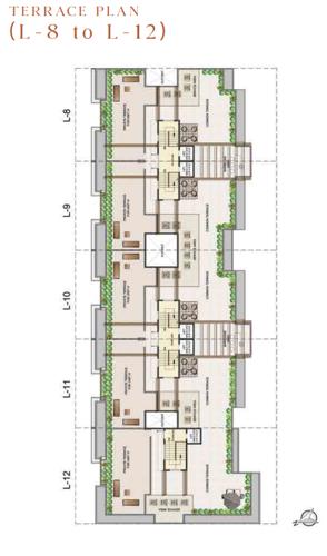  samsara-avasa Tower 1 Cluster Plan For Typical Floor Plan