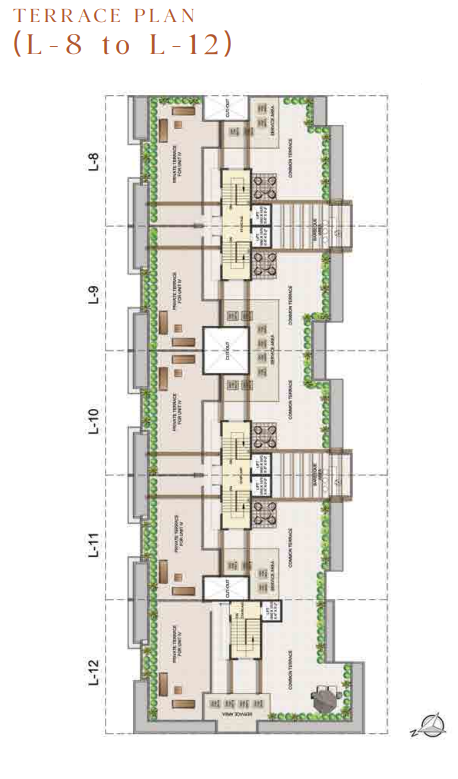  samsara avasa Tower 1 Cluster Plan For Typical Floor Plan
