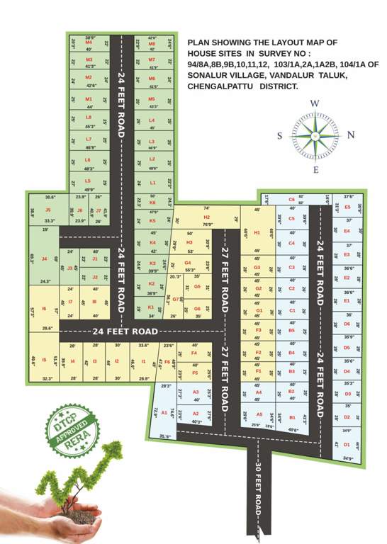  serene enclave Layout Plan