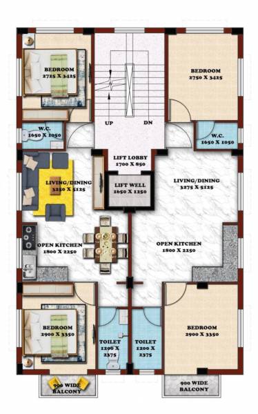  rs-abode RS Abode Cluster Plan from 1st to 4th Floor
