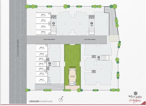  atulyam Block A, Block B, Block C And Block D Cluster Plan for ground Floor