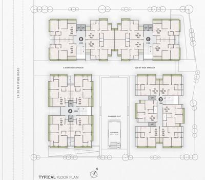  atulyam Block A, Block B, Block C And Block D  Cluster Plan from 1st to 7th Floor