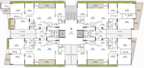  safal-bliss Safal Bliss 1st Floor Cluster Plan
