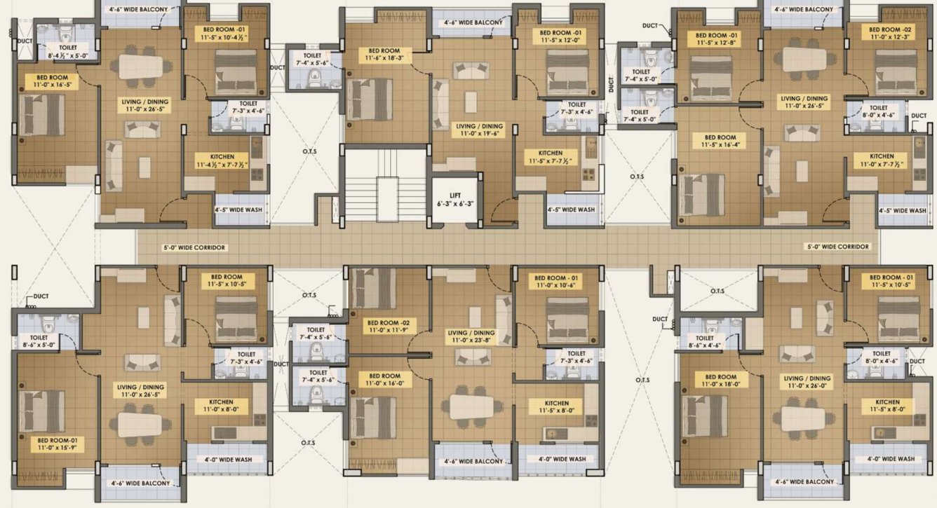  oak park Block C Cluster Plan for 2nd Floor