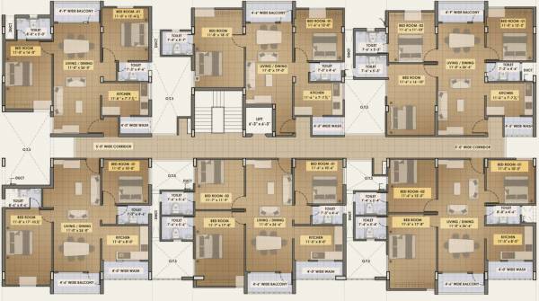 Block C Cluster Plan for 4th Floor oak-park Block C Cluster Plan for 4th Floor