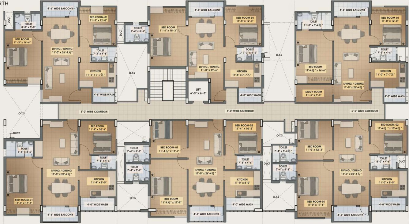  oak park Block D Cluster Plan for 3rd Floor