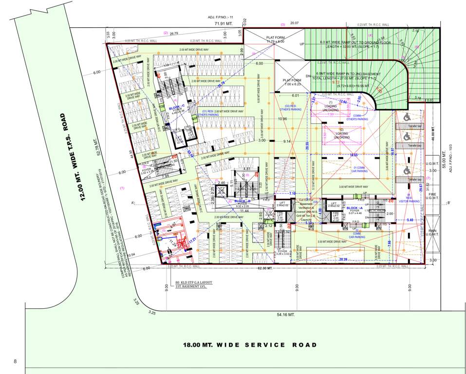  united amaltas Block A,B,C Cluster Plan For Basement One