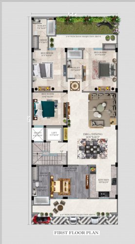 Luxury Homes Cluster Plan for 1st Floor luxury-homes Luxury Homes Cluster Plan for 1st Floor