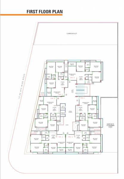  satva Satva Cluster Plan for 1st Floor