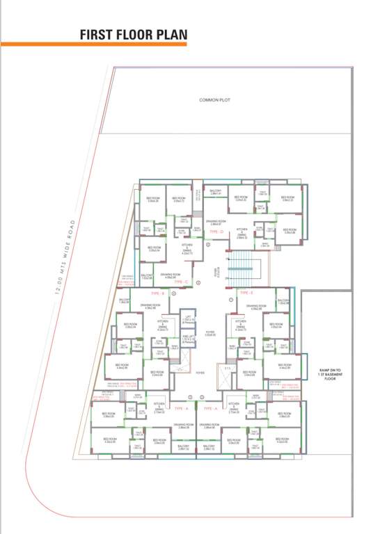  satva Satva Cluster Plan for 1st Floor