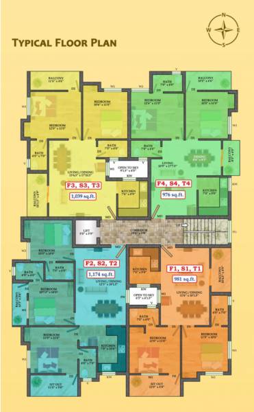  arum Arum Cluster Plan from 1st to 3rd Floor