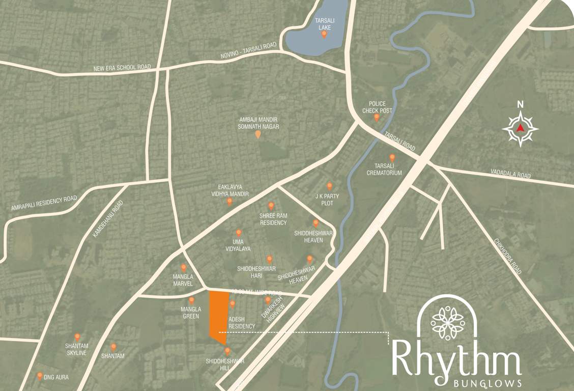  rhythm bunglows Location Plan