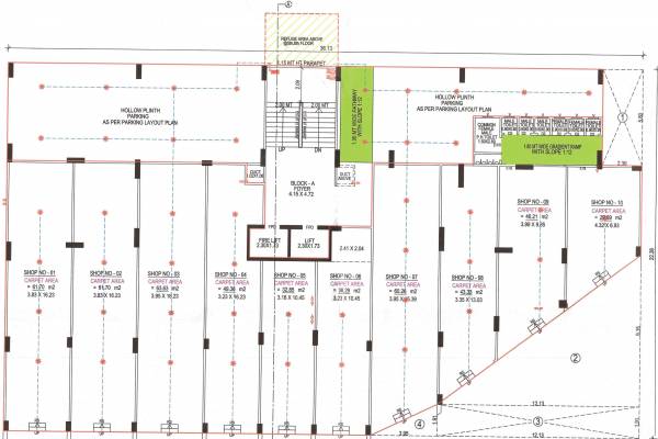  sankalp-parkview Block A Cluster Plan For Ground Floor