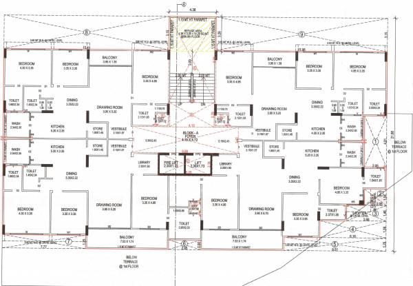  sankalp-parkview Block A Cluster Plan From 5th And 8th Floor