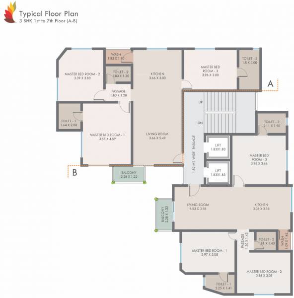  rang Sai Rang Cluster Plan From 1st To 7th Floor