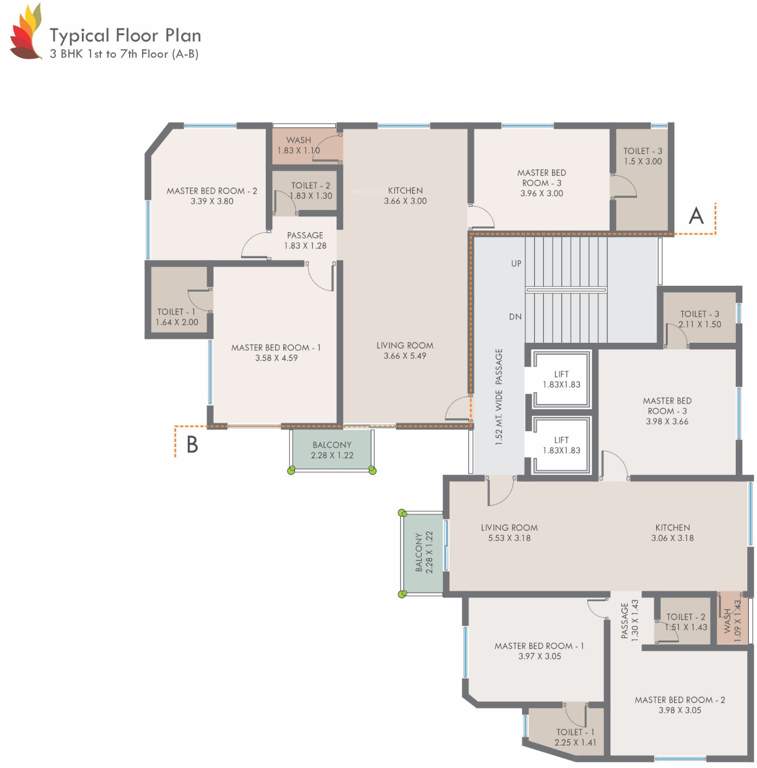  rang Sai Rang Cluster Plan From 1st To 7th Floor