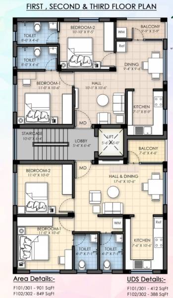  la-vista La Vista Typical Cluster Plan