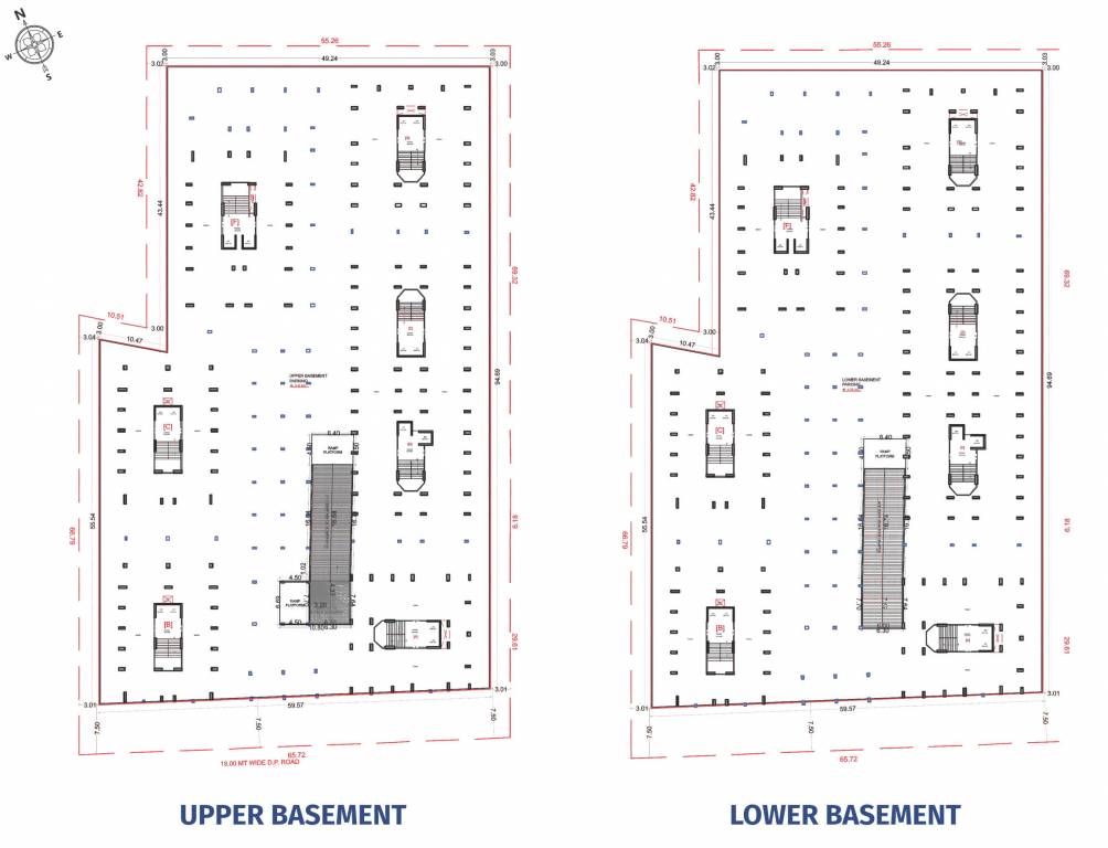  palace Block A To G Cluster Plan for Basement Floor