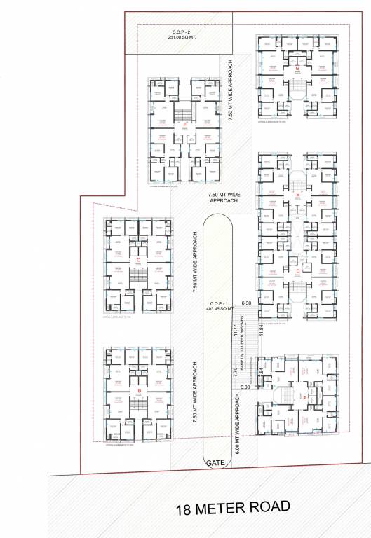  palace Block A To G Cluster Plan for Typical Floor