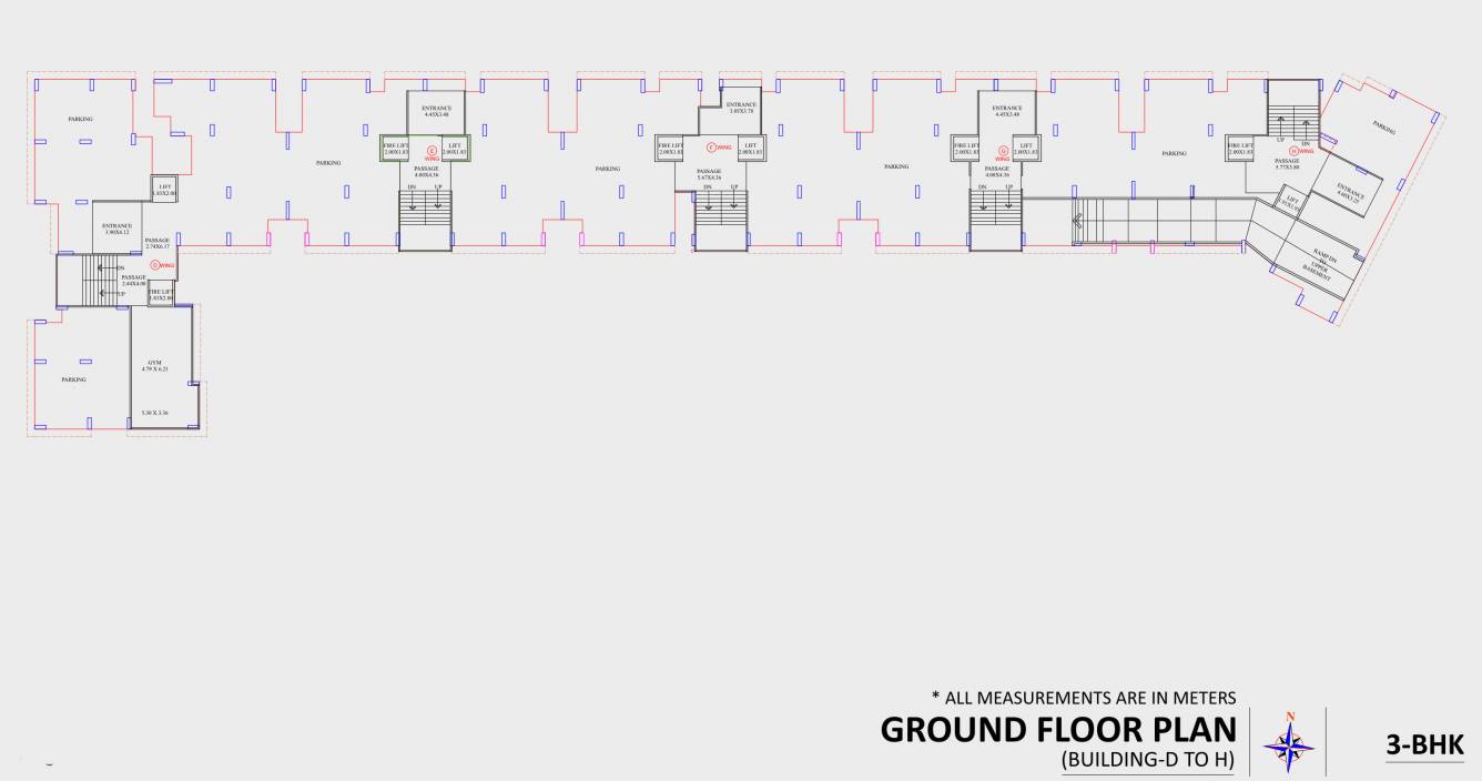  viona Block D To H Cluster Plan for ground Floor