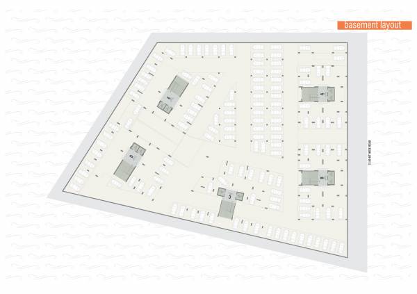  rudra-opulence Block A To E Cluster Plan for Basement Floor