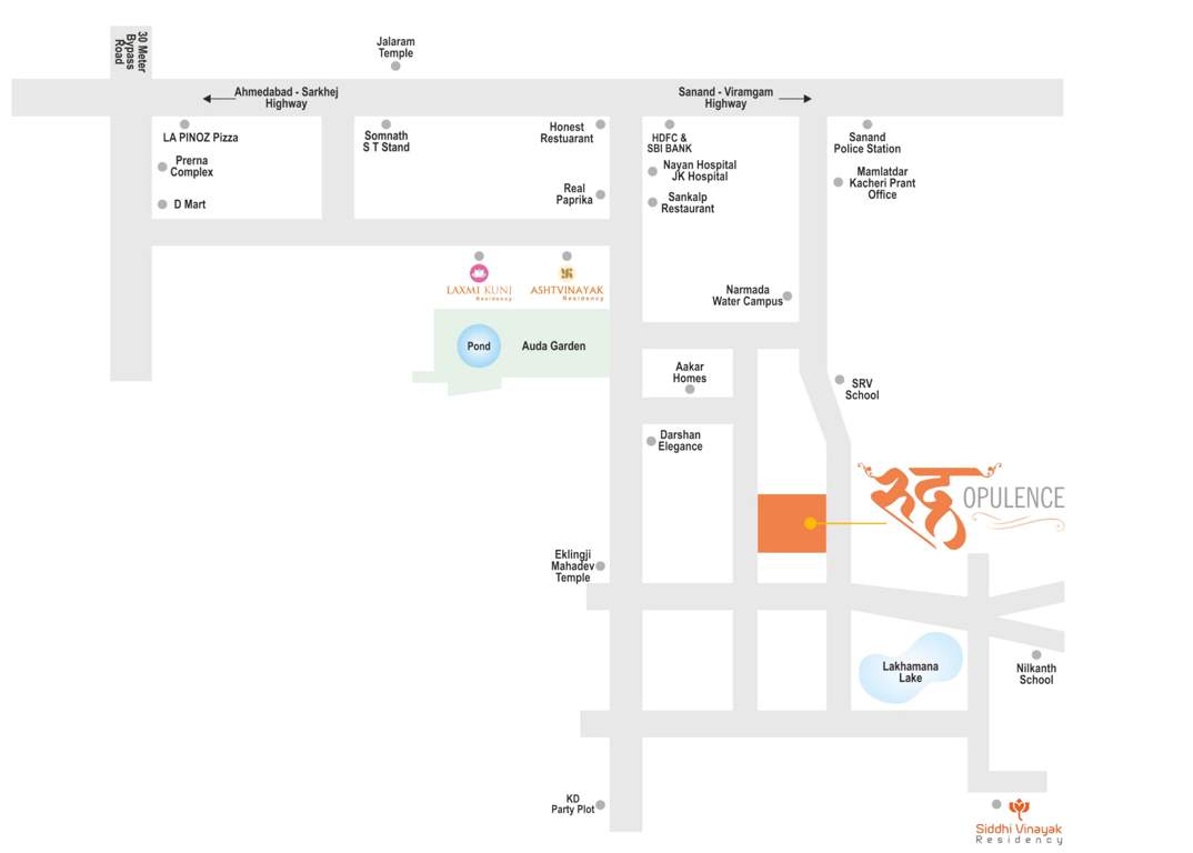  rudra opulence Location Plan