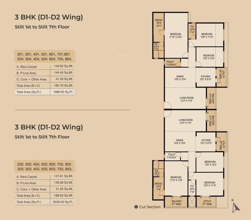 urbania Wing D Cluster Plan