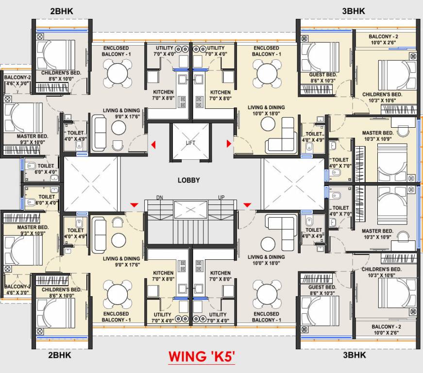  apna ghar Tower 1 Cluster Plan