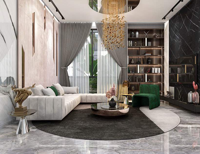 palm shore drive villas Living Area