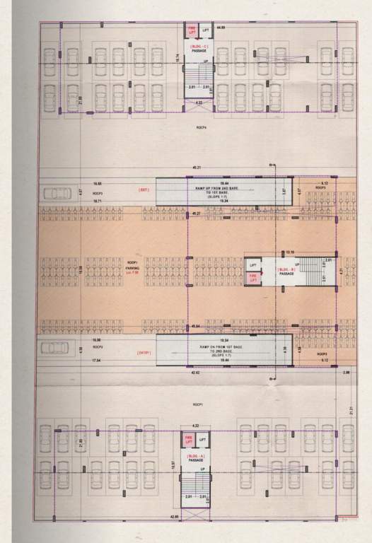  pristine Block A, B & C Cluster Plan For 2nd Basement 