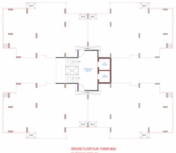  riviera-phase-4 Tower I Cluster Plan For Ground Floor