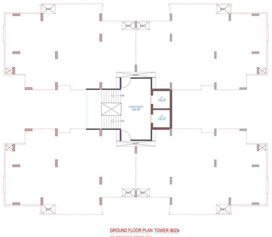  riviera phase 4 Tower I Cluster Plan For Ground Floor