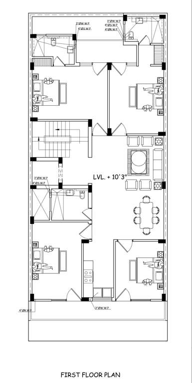  grand floors Guptaji Grand Floors Cluster Plan for 1st Floor