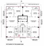  satsang-heights Satsang Heights Cluster Plan from 1st to 7th Floor