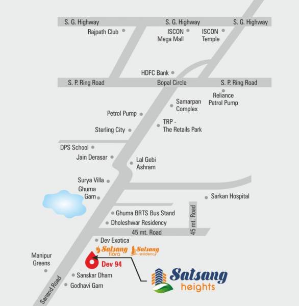  satsang-heights Location Plan