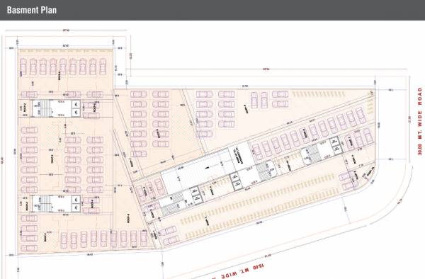 Block A TO E Cluster Plan for Basement Floor atulya-residency Block A TO E Cluster Plan for Basement Floor