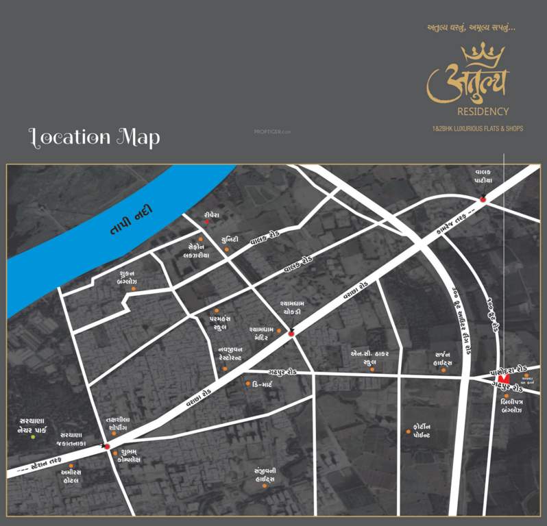  atulya residency Location Plan