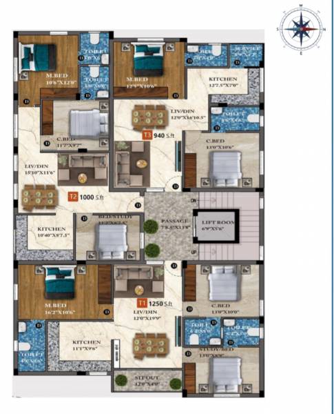  velvet Velvet Cluster Plan for 3rd Floor