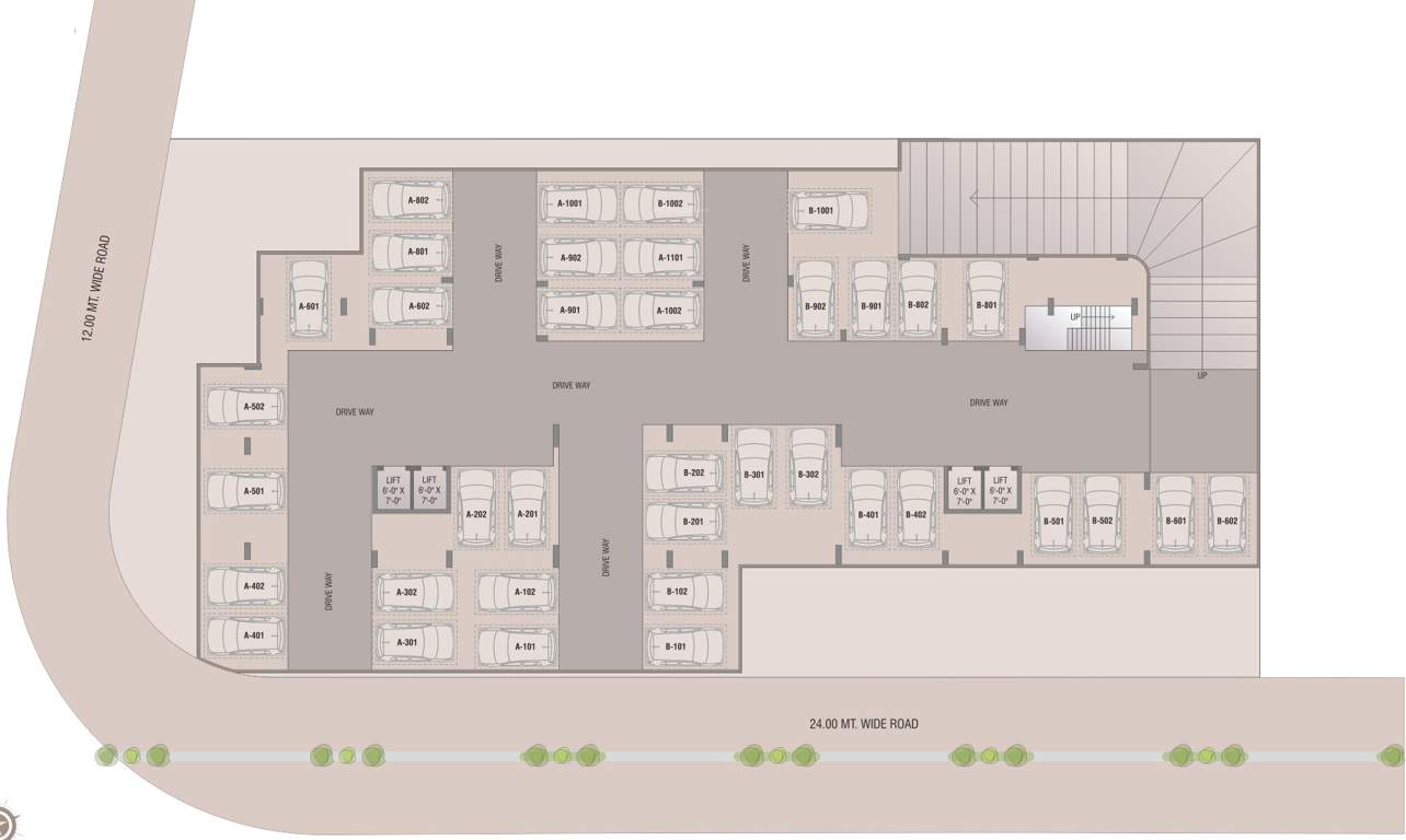  regalia Block A And B Cluster Plan For Ground Floor