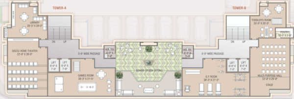 Block A,B Cluster Plan For Typical Floor Plan regalia-phase-i Block A,B Cluster Plan For Typical Floor Plan