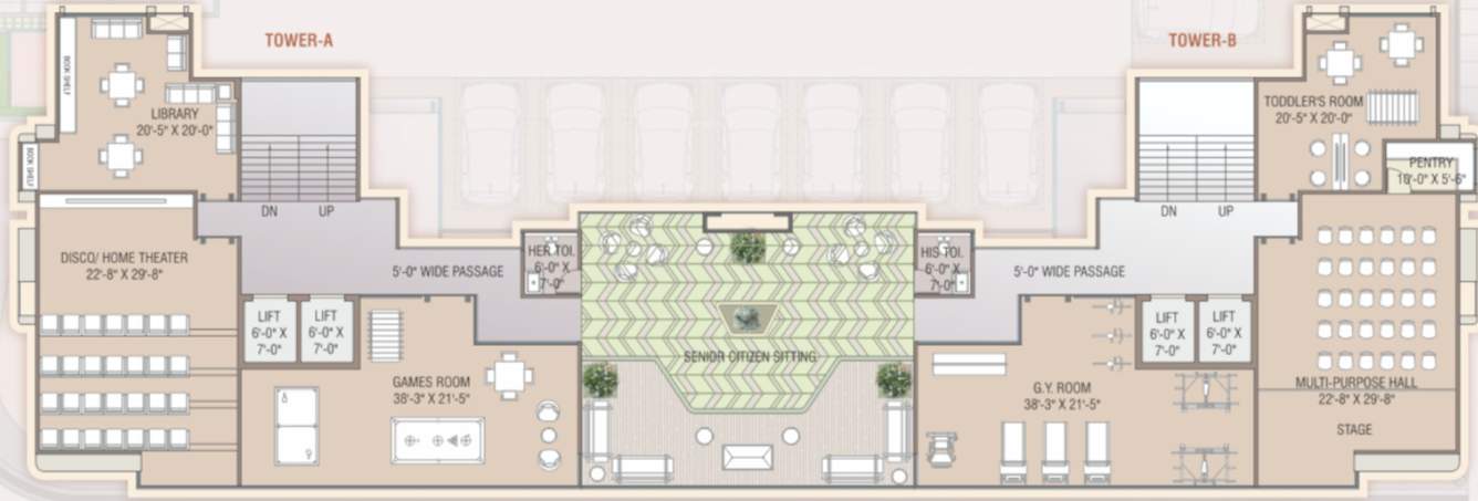  regalia phase i Block A,B Cluster Plan For Typical Floor Plan