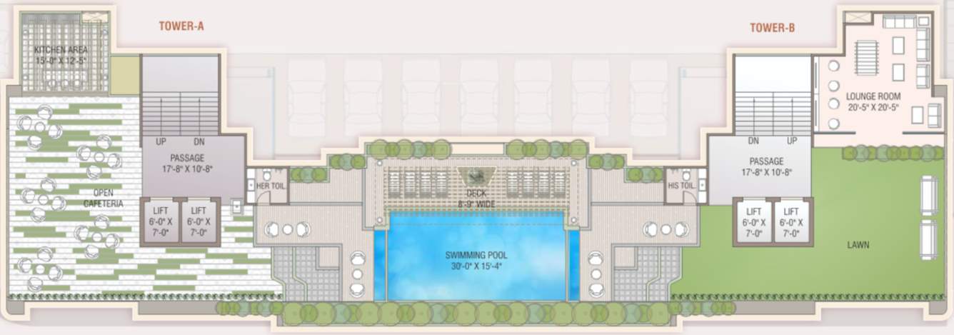  regalia phase i Block A,B Cluster Plan For Typical Floor Plan