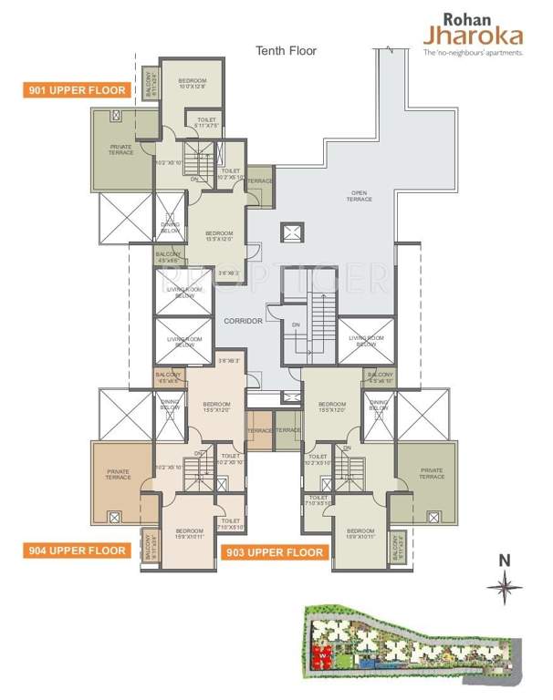 jharoka phase 2 Images for Cluster Plan of Rohan Jharoka Phase 2