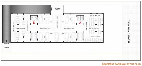  zeon-56 A, B Cluster Plan For Basement