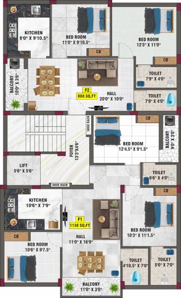  lucas Lucas Cluster Plan For 3rd Floor