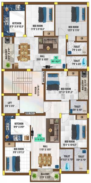  magnus Magnus Cluster Plan for 1st Floor