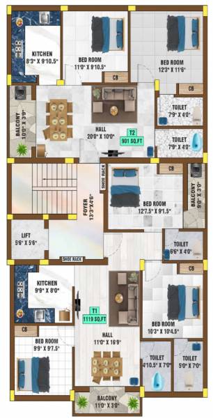  magnus Magnus Cluster Plan for 3rd Floor