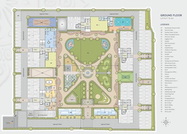  campus Block D1 A, B, C, D & E Cluster Plan For Ground Floor